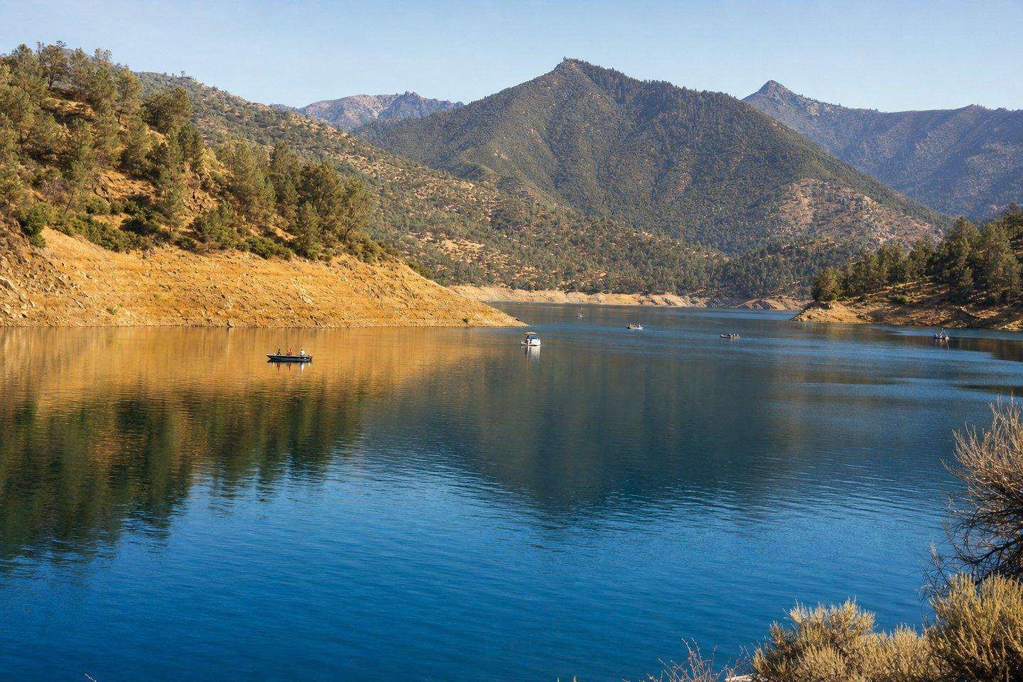Kern County Fishing: The Kern River, Lake Isabella, and Lake Ming (AI-generated image)