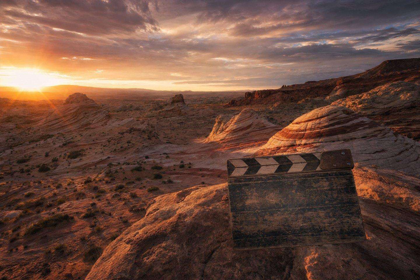 Red Rock Canyon Movies: A Century as Hollywood's Backdrop (AI-generated image)