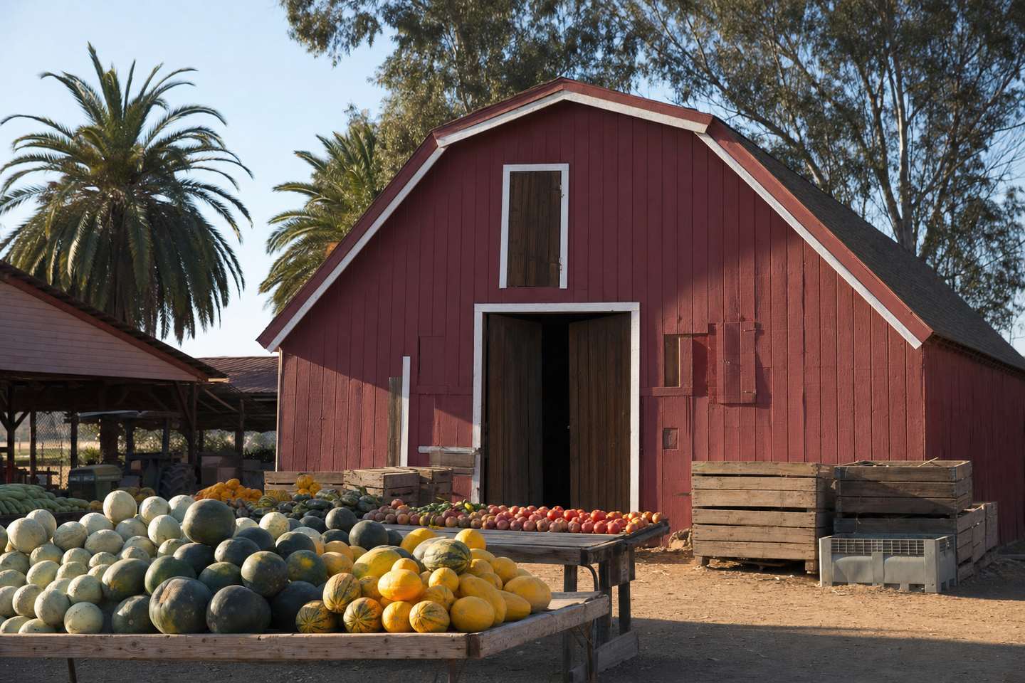 Murray Family Farms: U-Pick, the Big Red Barn and Kern County Agritourism (AI-generated image)