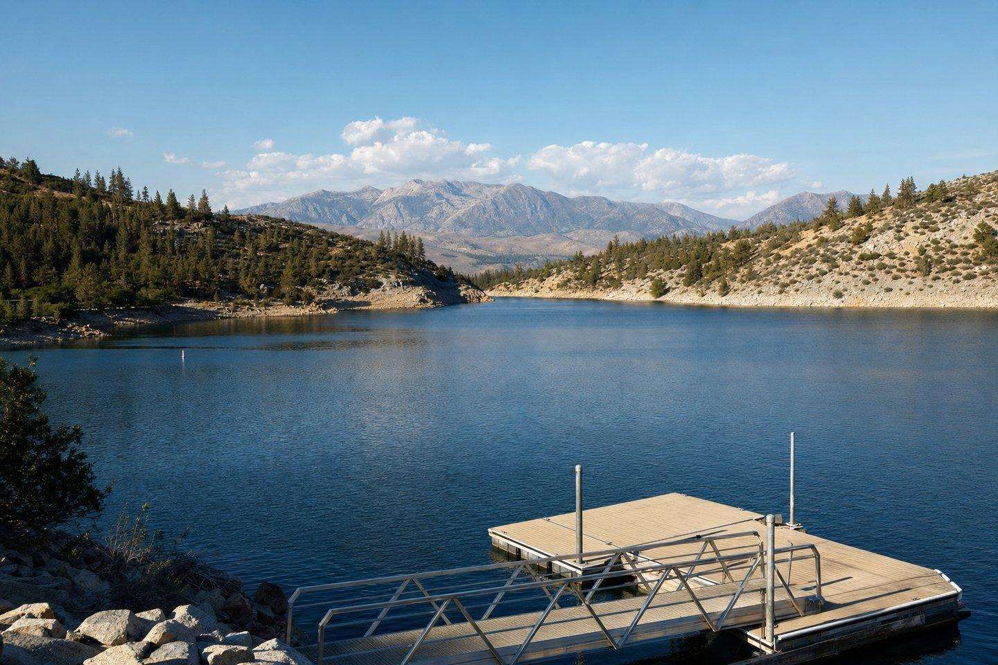 A view of Lake Isabella, Kern County, California (AI-generated image)